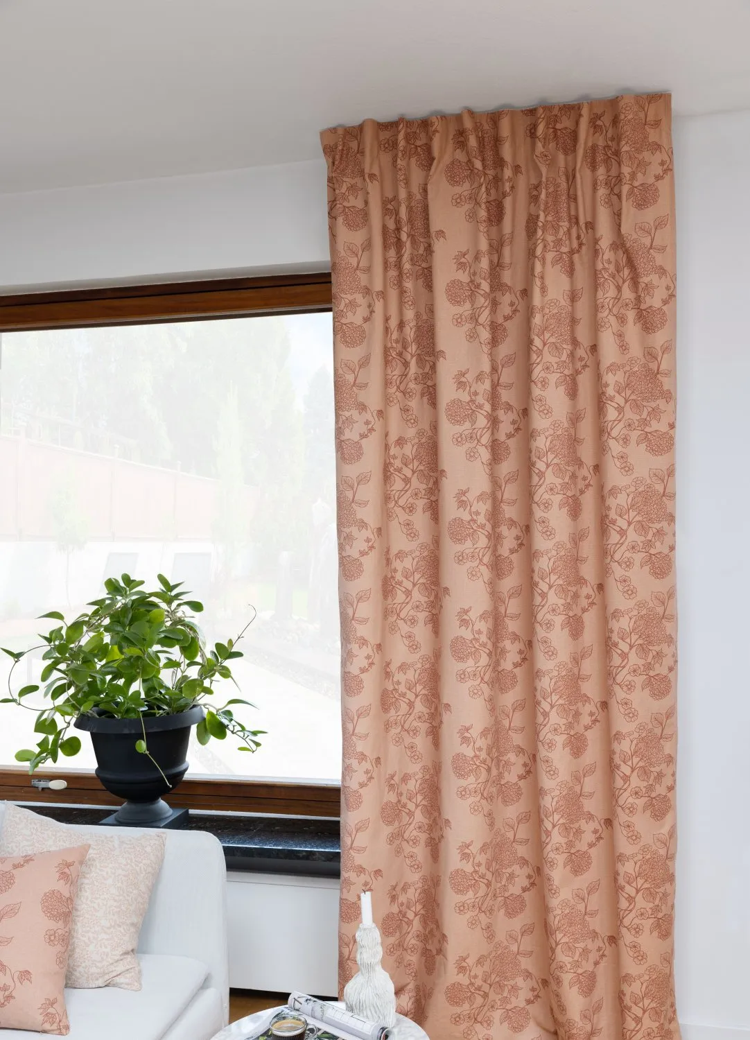 Cortinas - Cortina de algodón Minna (rosa)