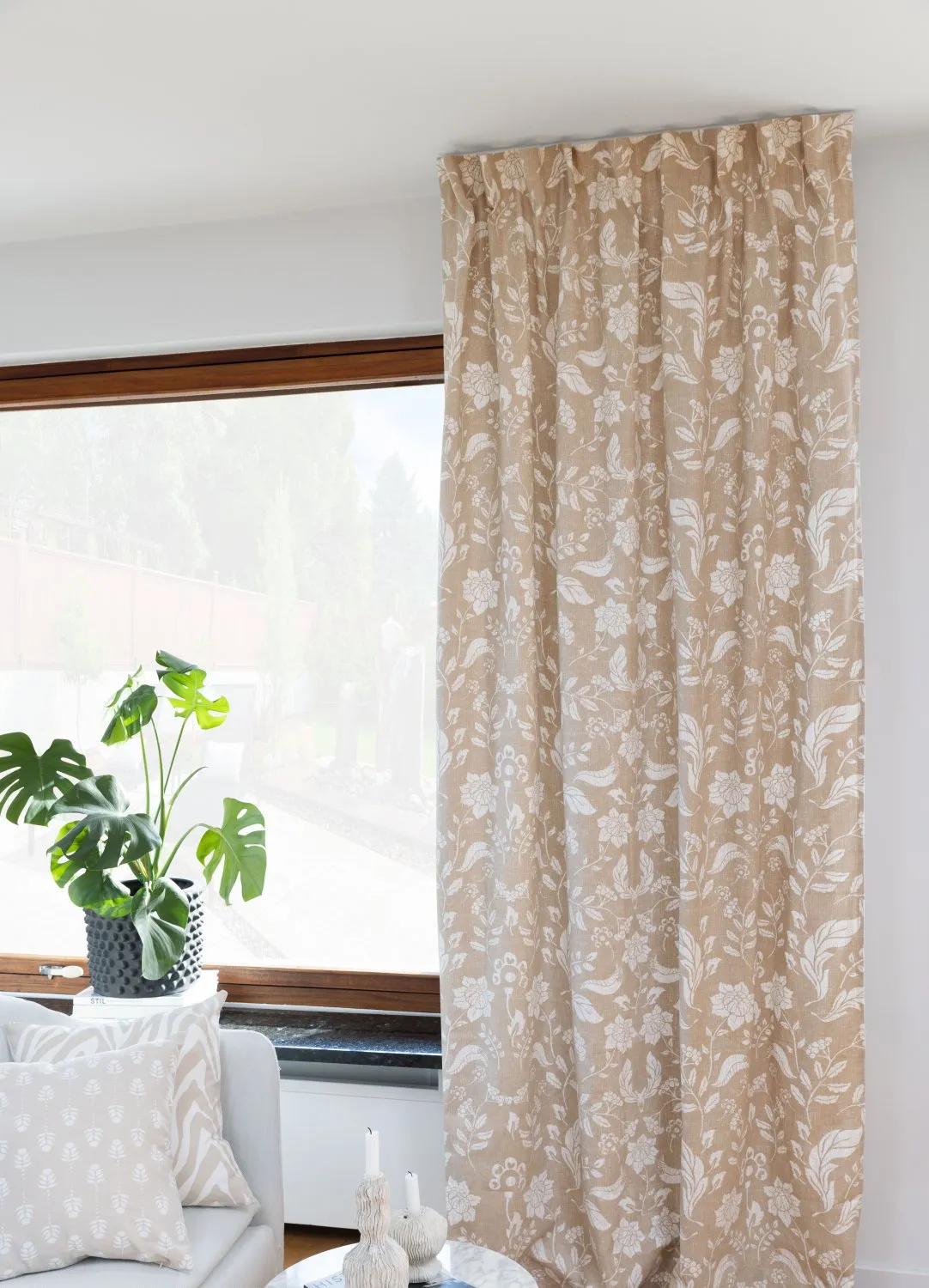 Cortinas - Cortina de algodón Onni (beige)