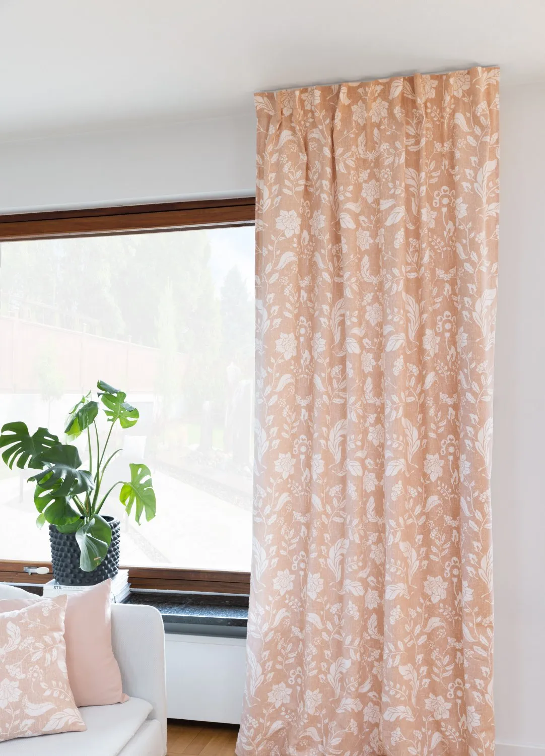 Cortinas - Cortina de algodón Onni (rosa)