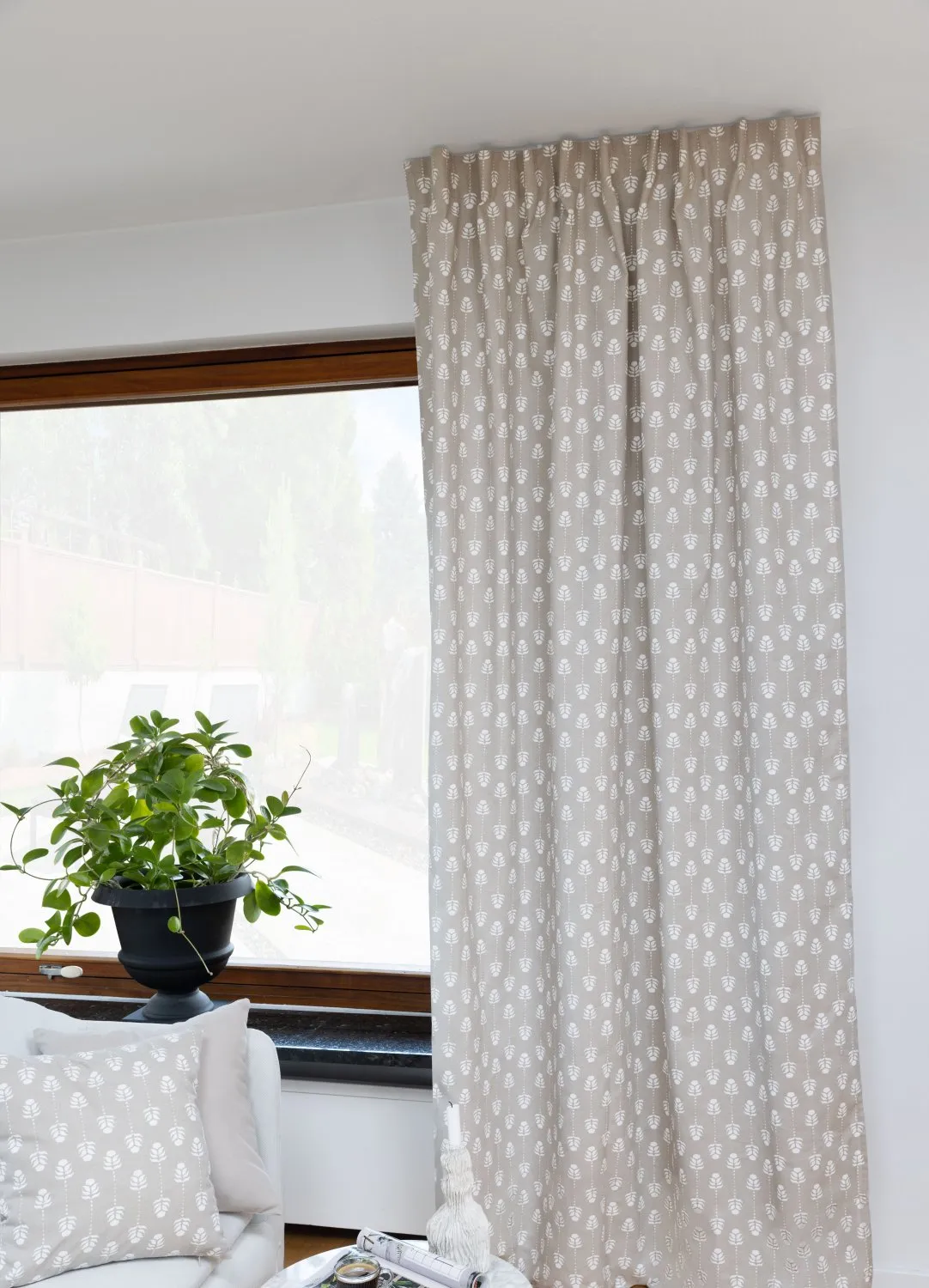 Cortinas - Cortina de algodón Sari (beige)