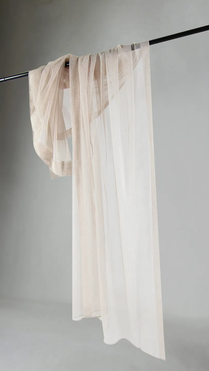Cortinas - Cortinas de encaje Nilah (beige)