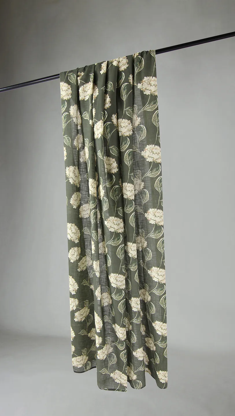 Cortinas - Cortina de algodón - Dorthe (verde)
