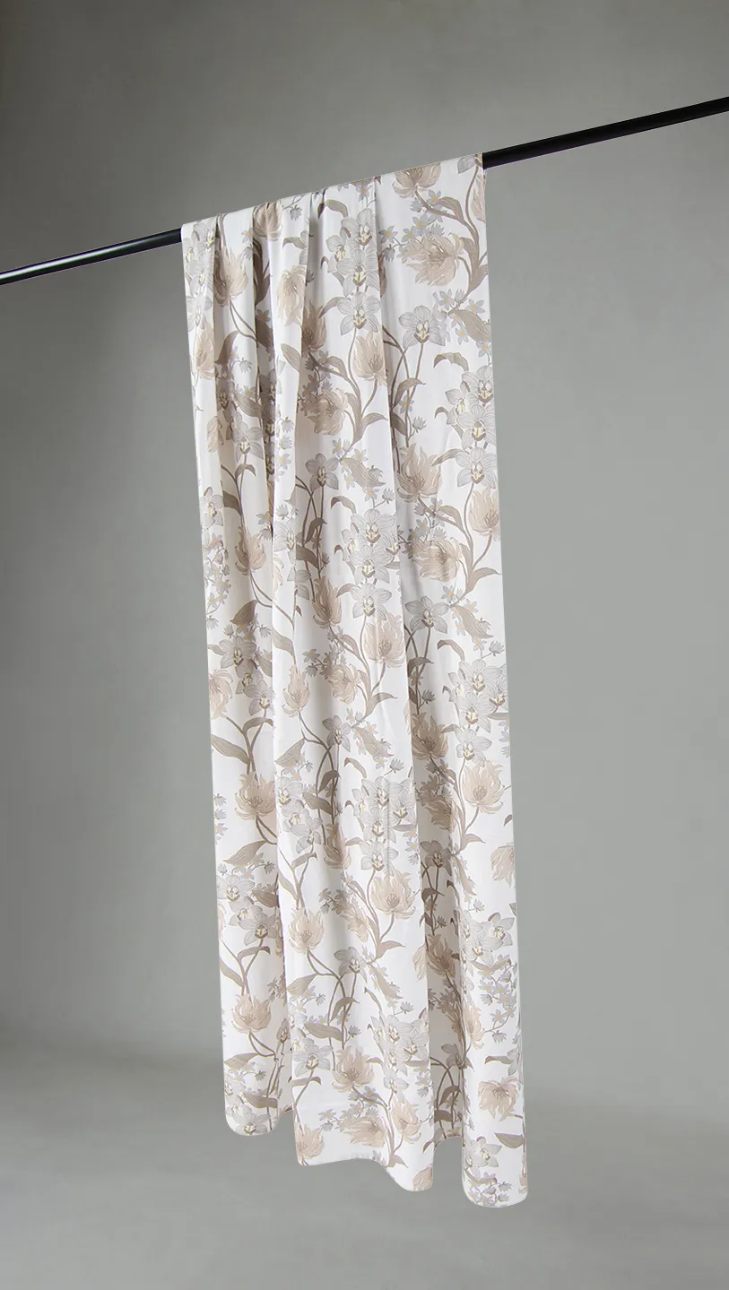 Cortinas - Cortina de algodón Florina (beige)