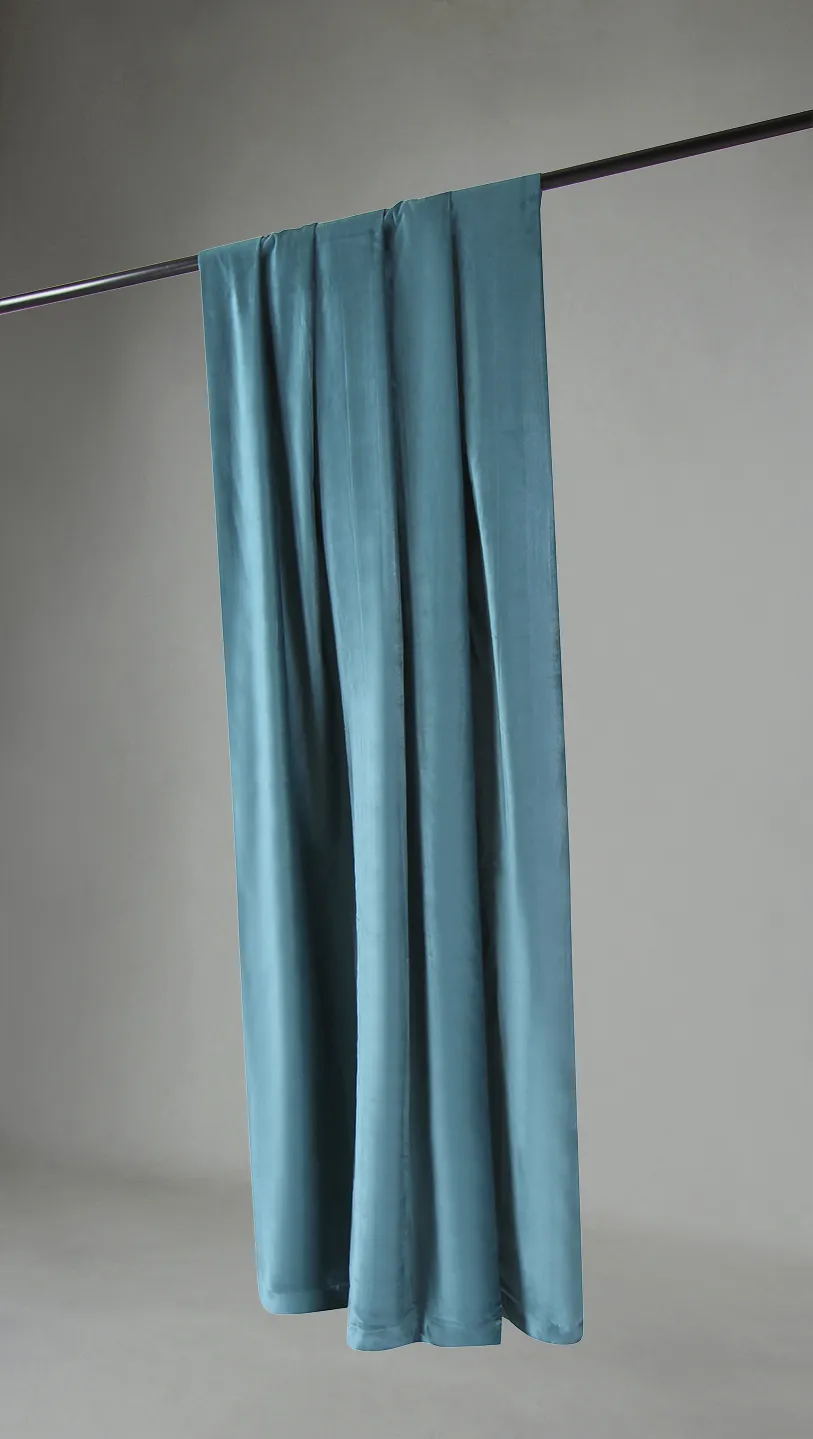 Cortinas - Cortinas de terciopelo Juliet (azul)