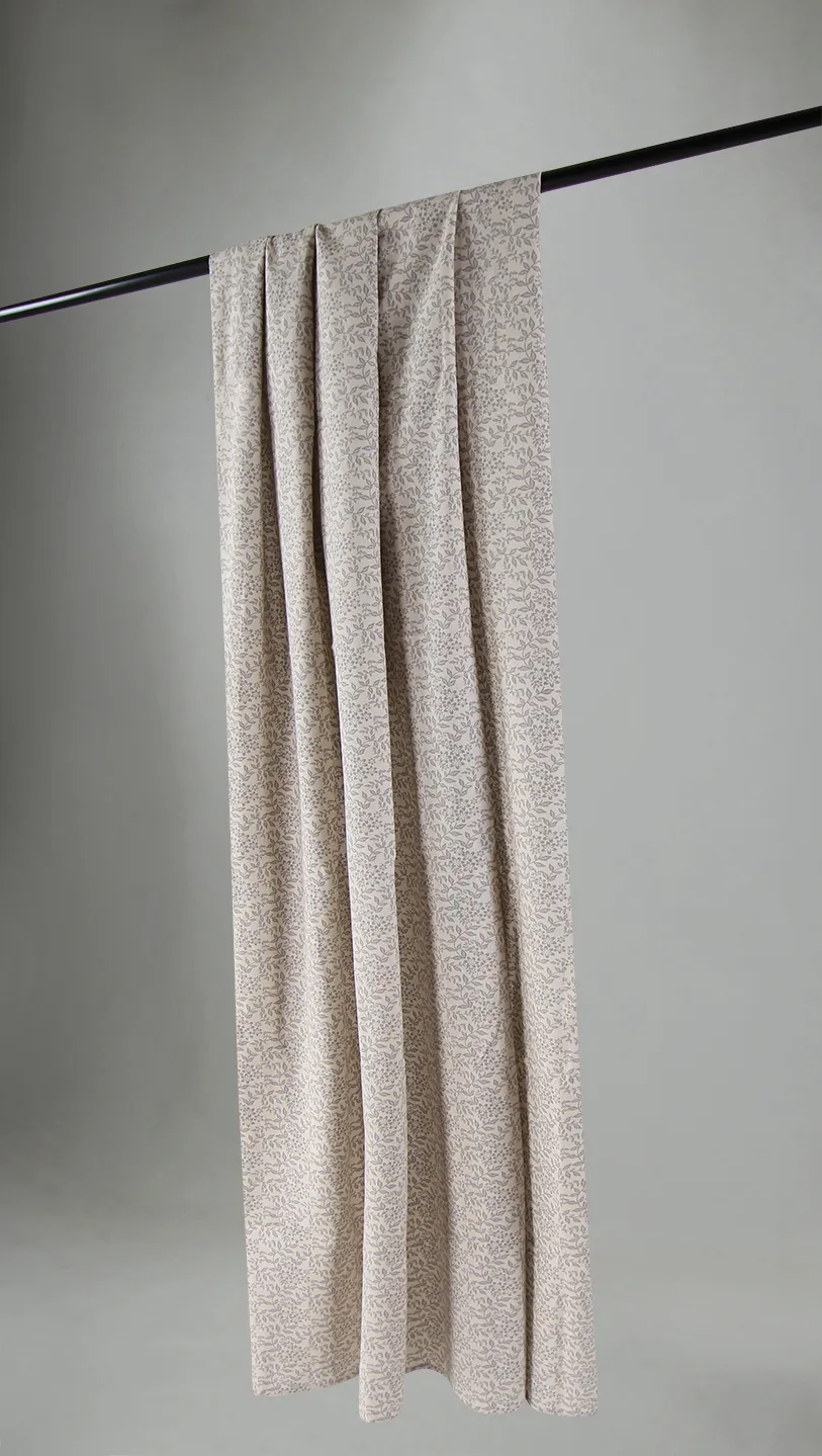 Cortinas - Cortina de algodón Lilja (gris)