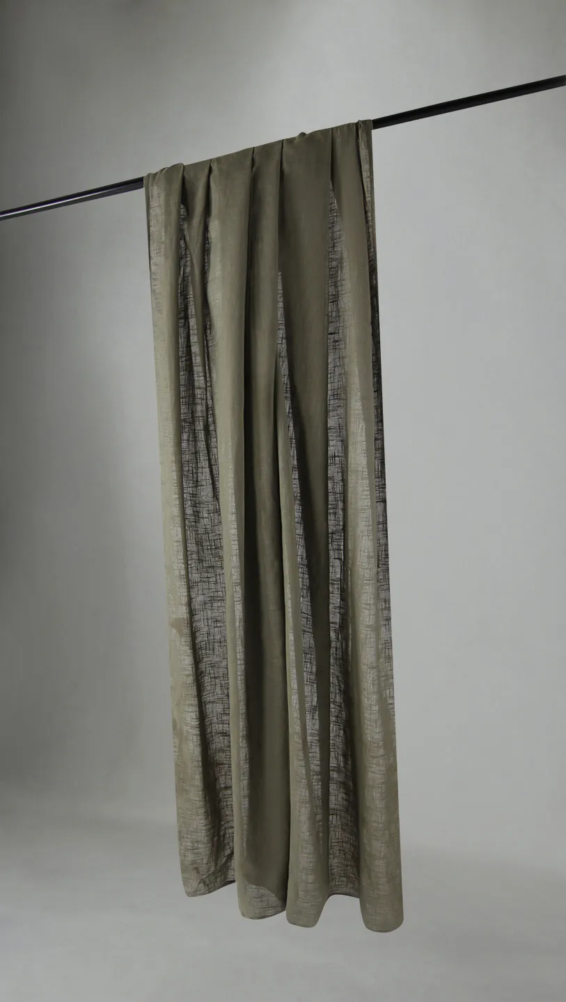 Cortinas - Cortina de algodón - Lollo (verde claro)