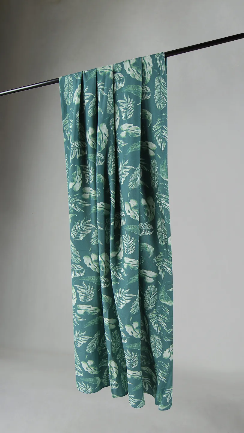 Cortinas - Cortina de algodón Lowe (verde)