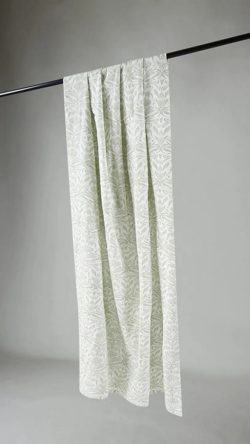 Cortinas - Cortina de algodón Viola (verde)