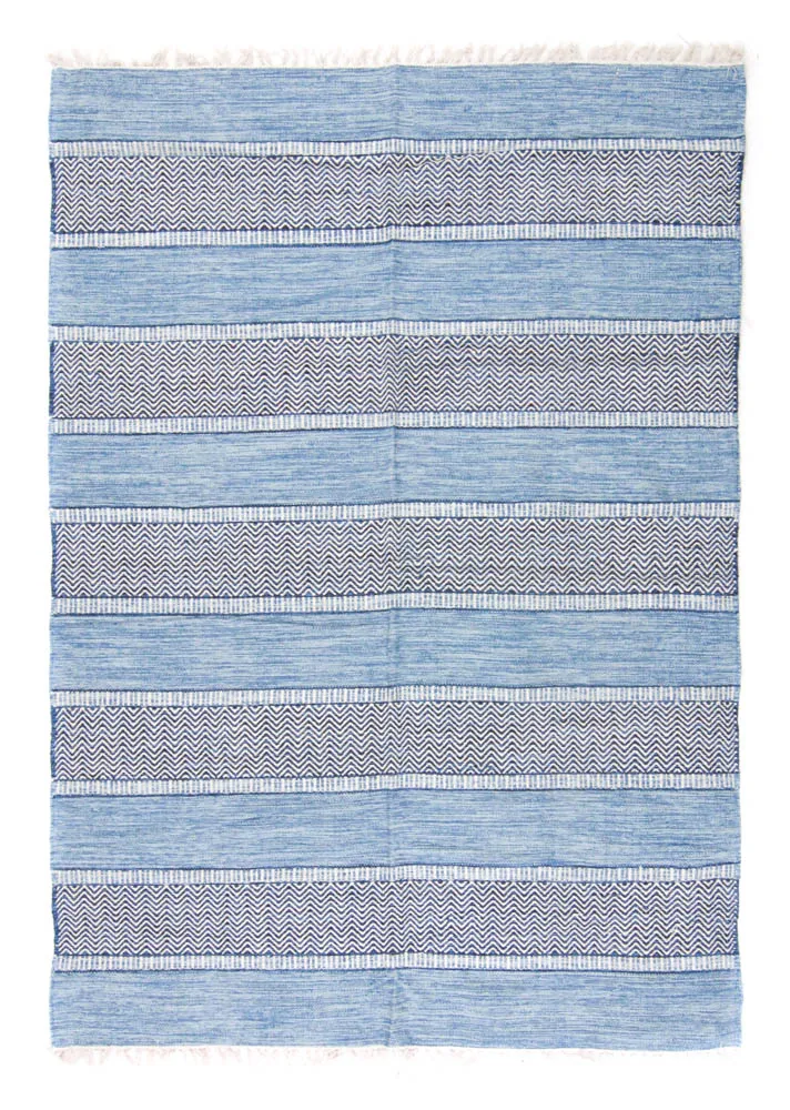 Alfombra de algodón - Havtorn (azul)
