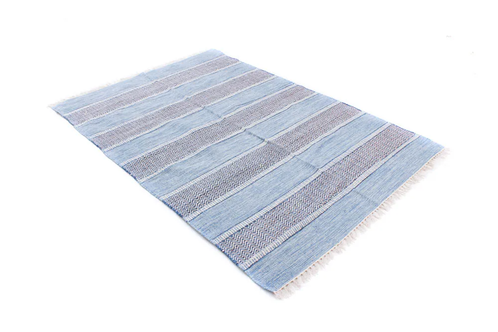Alfombra de algodón - Havtorn (azul)