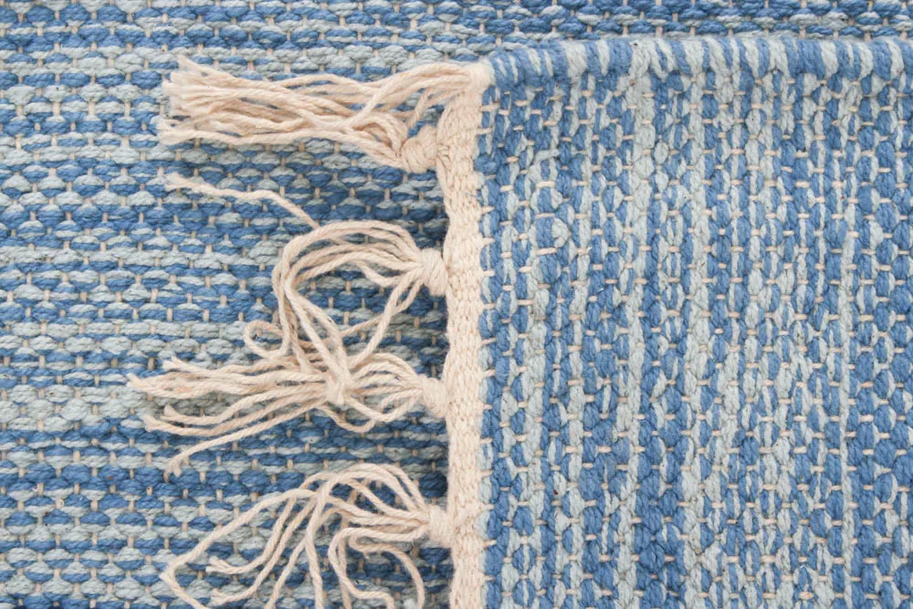 Alfombra de algodón - Havtorn (azul)