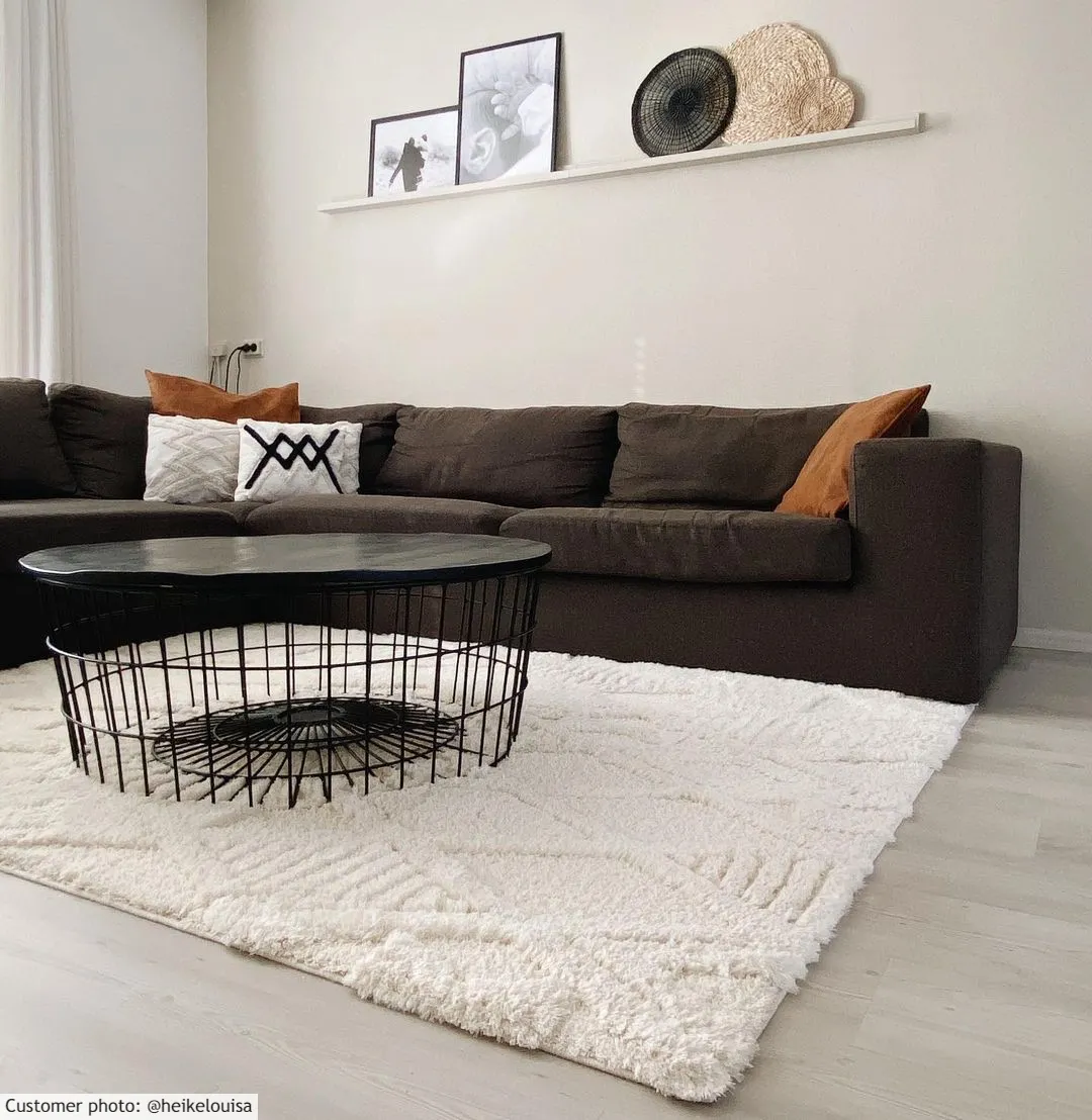 Alfombras de pelo largo - Rostock (offwhite)