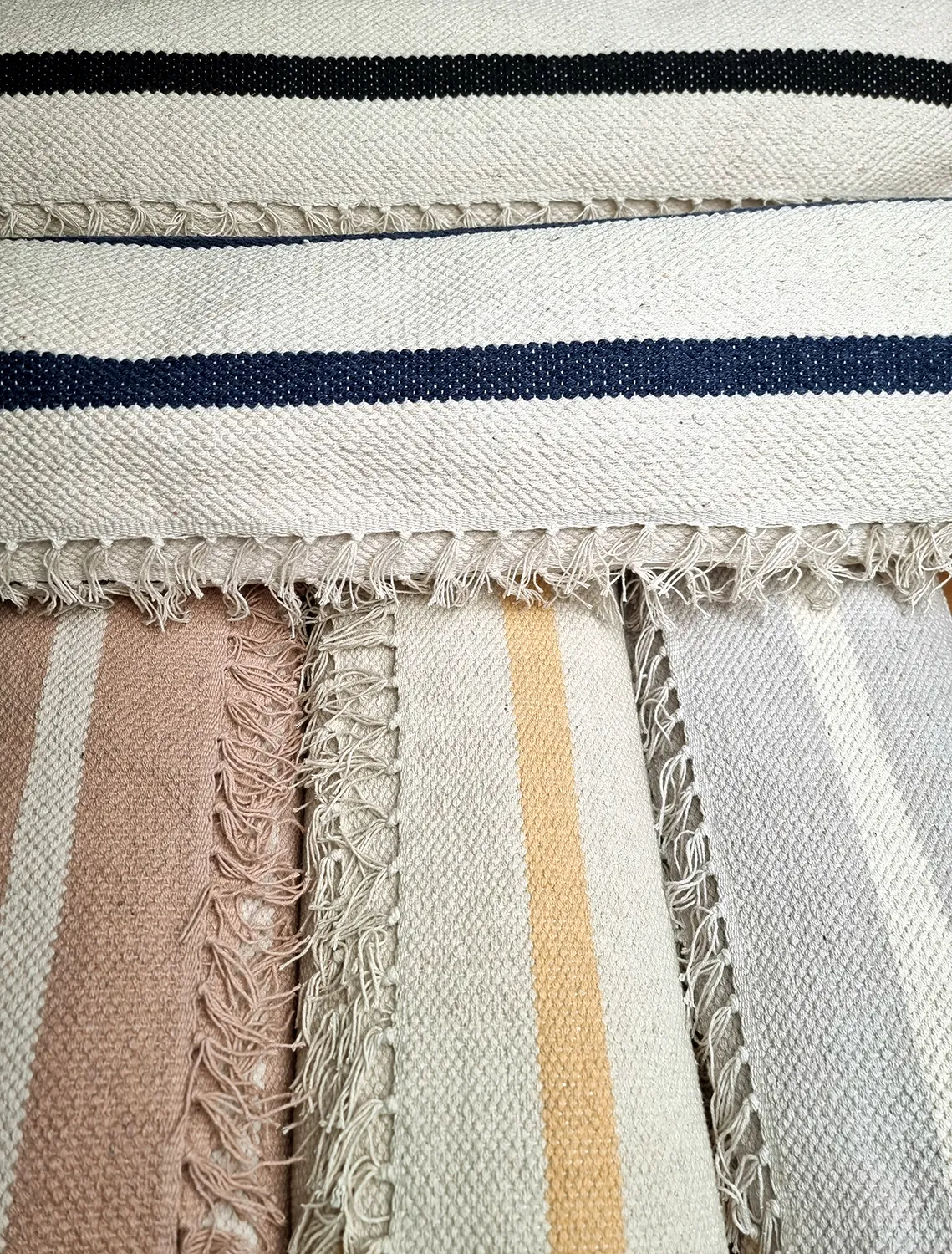 Alfombra de algodón - Helle (offwhite/negro)