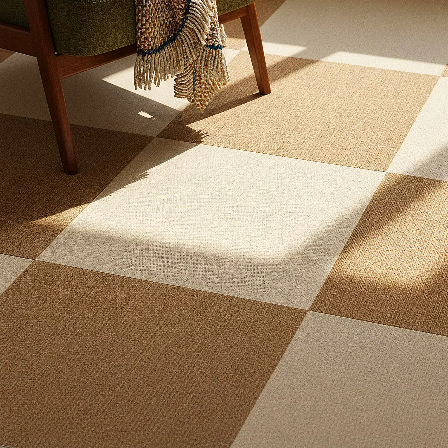 Moqueta - Almeria Losetas textiles 24 uds. (beige)