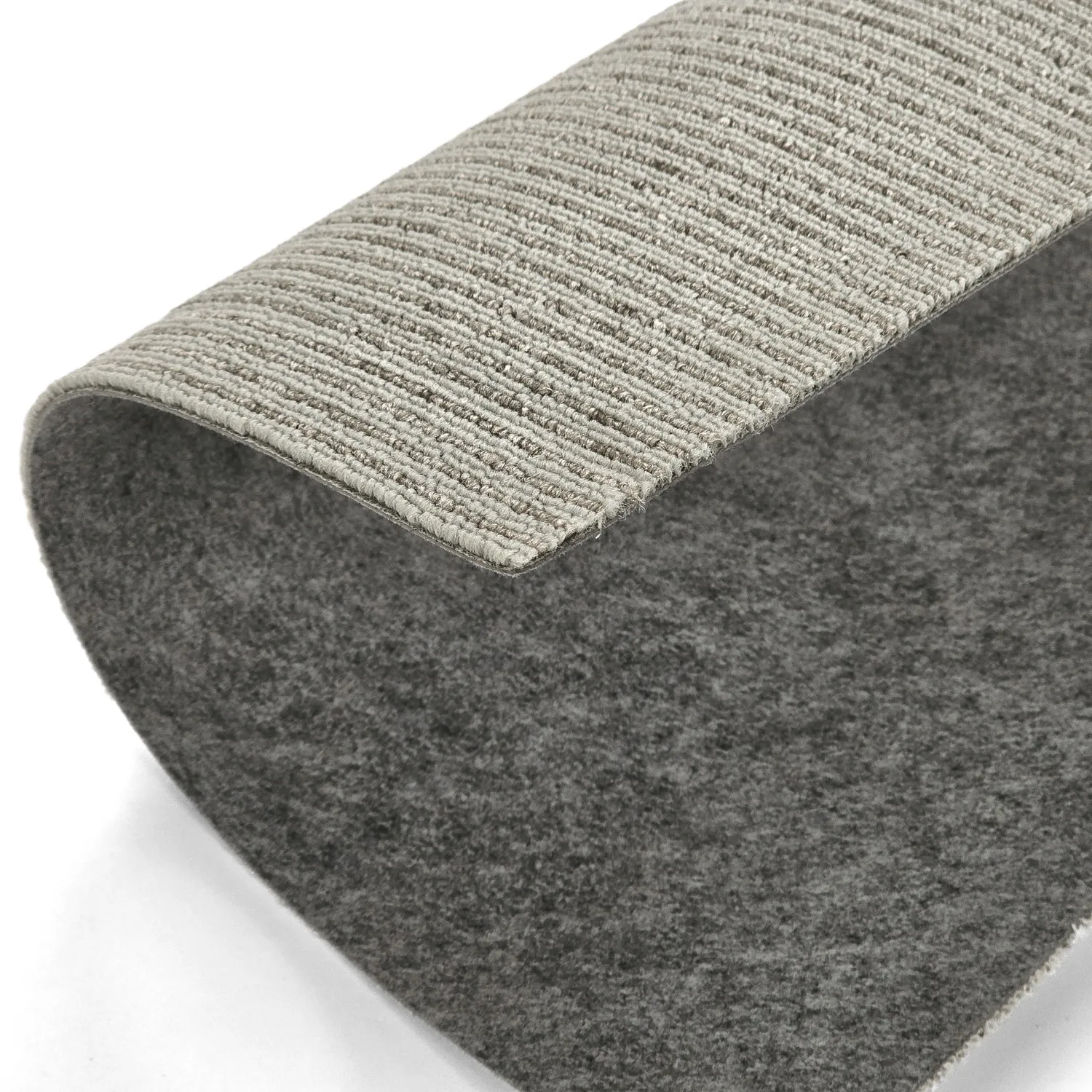 Moqueta - Almeria Losetas textiles 24 uds. (gris a rayas)