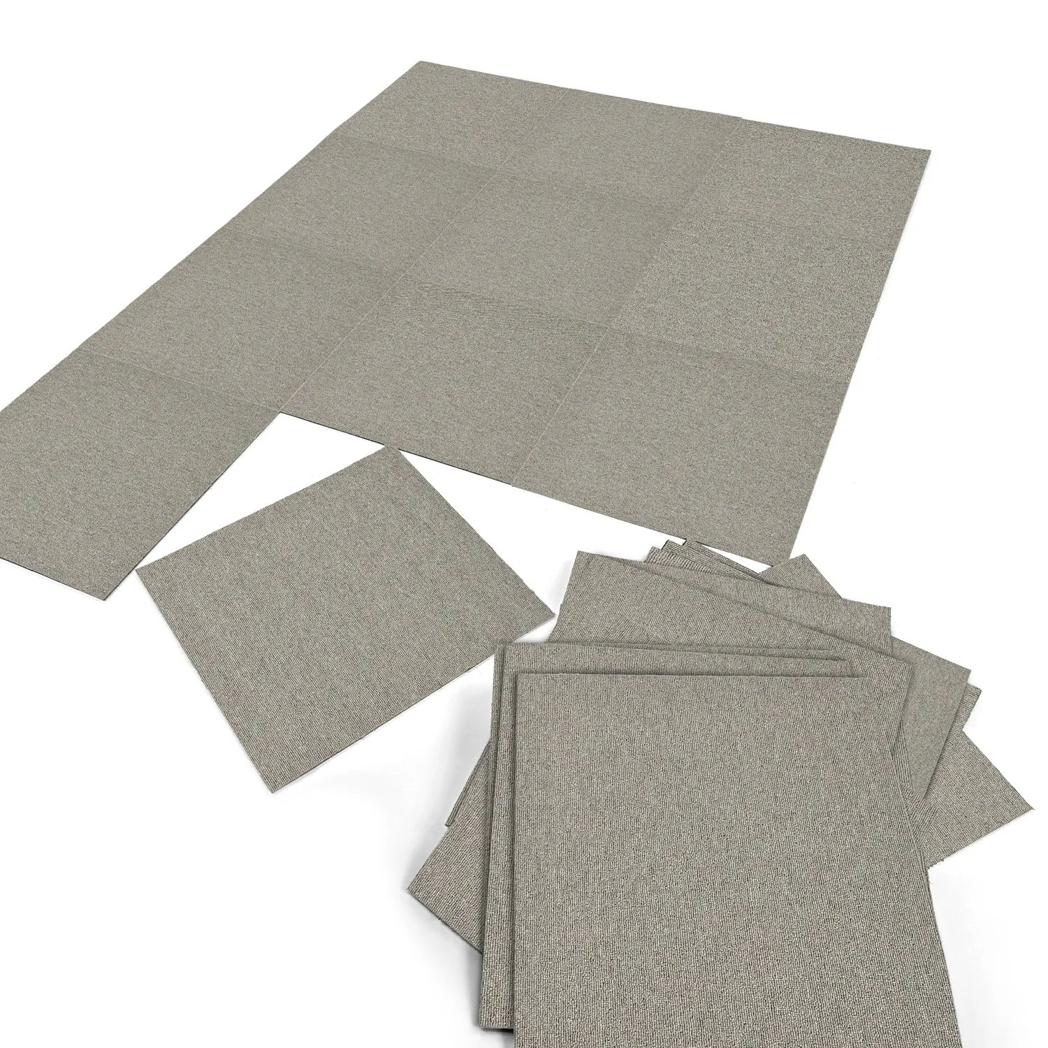Moqueta - Almeria Losetas textiles 24 uds. (gris)