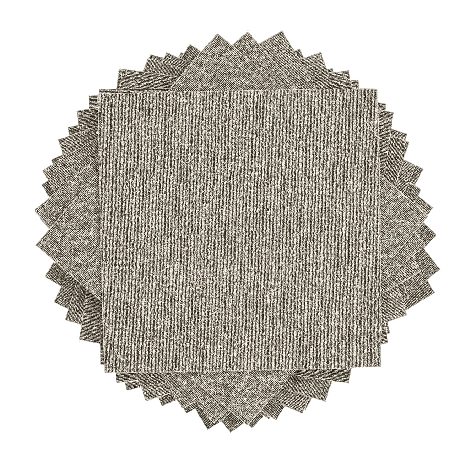 Moqueta - Almeria Losetas textiles 24 uds. (gris)