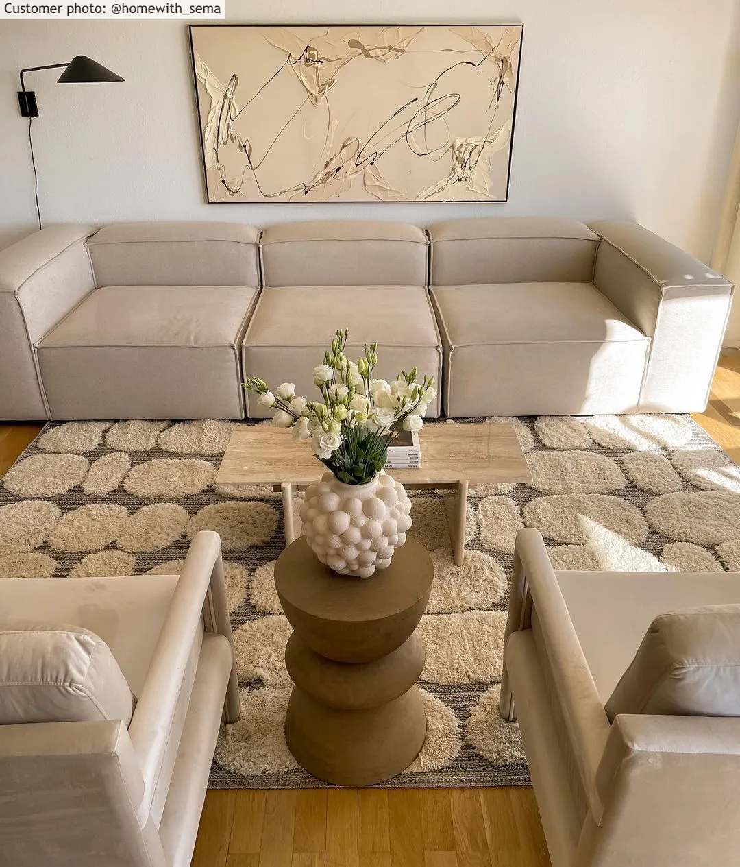 Alfombras de pelo largo - Fondi (beige)