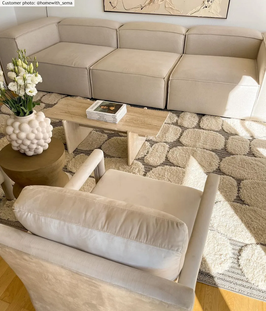 Alfombras de pelo largo - Fondi (beige)