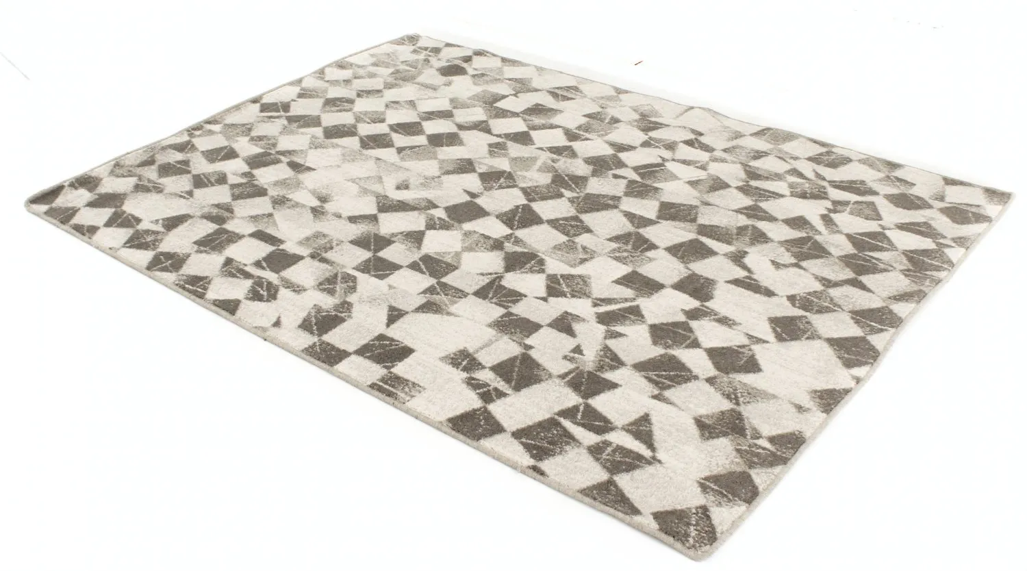 Alfombra de Lana - Kallatis (negro/blanco)