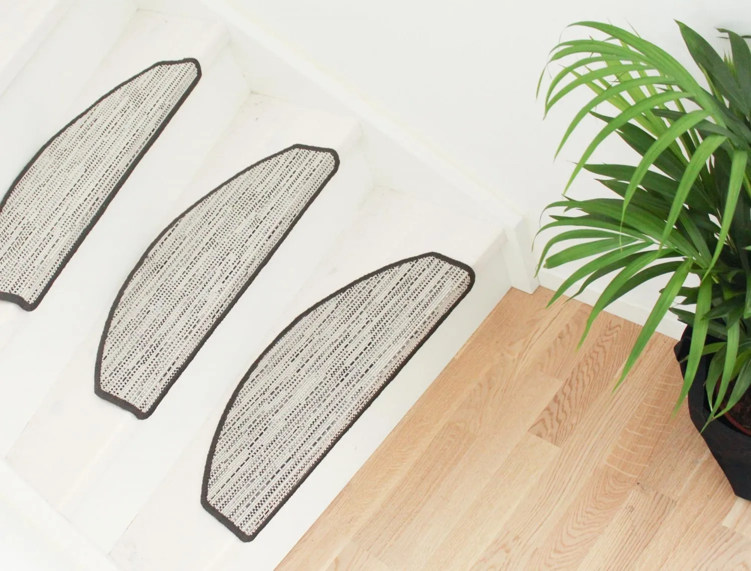 Alfombra de escalera - Bryssel 28 x 65 cm (ljusbeige)