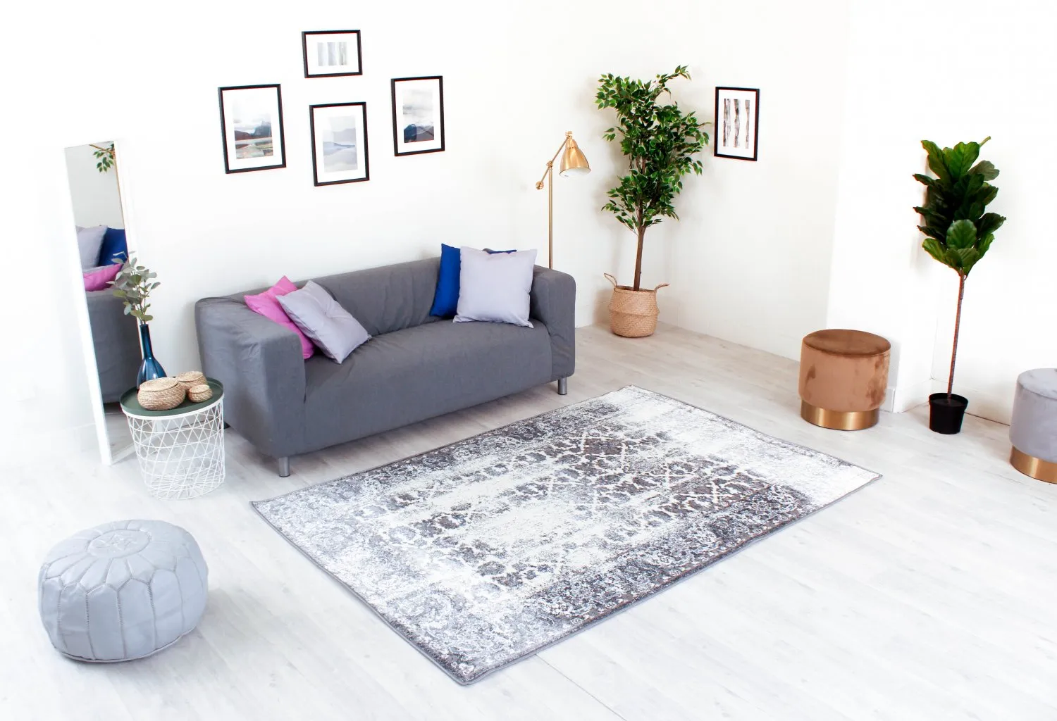 Alfombra Wilton - Varde (gris)