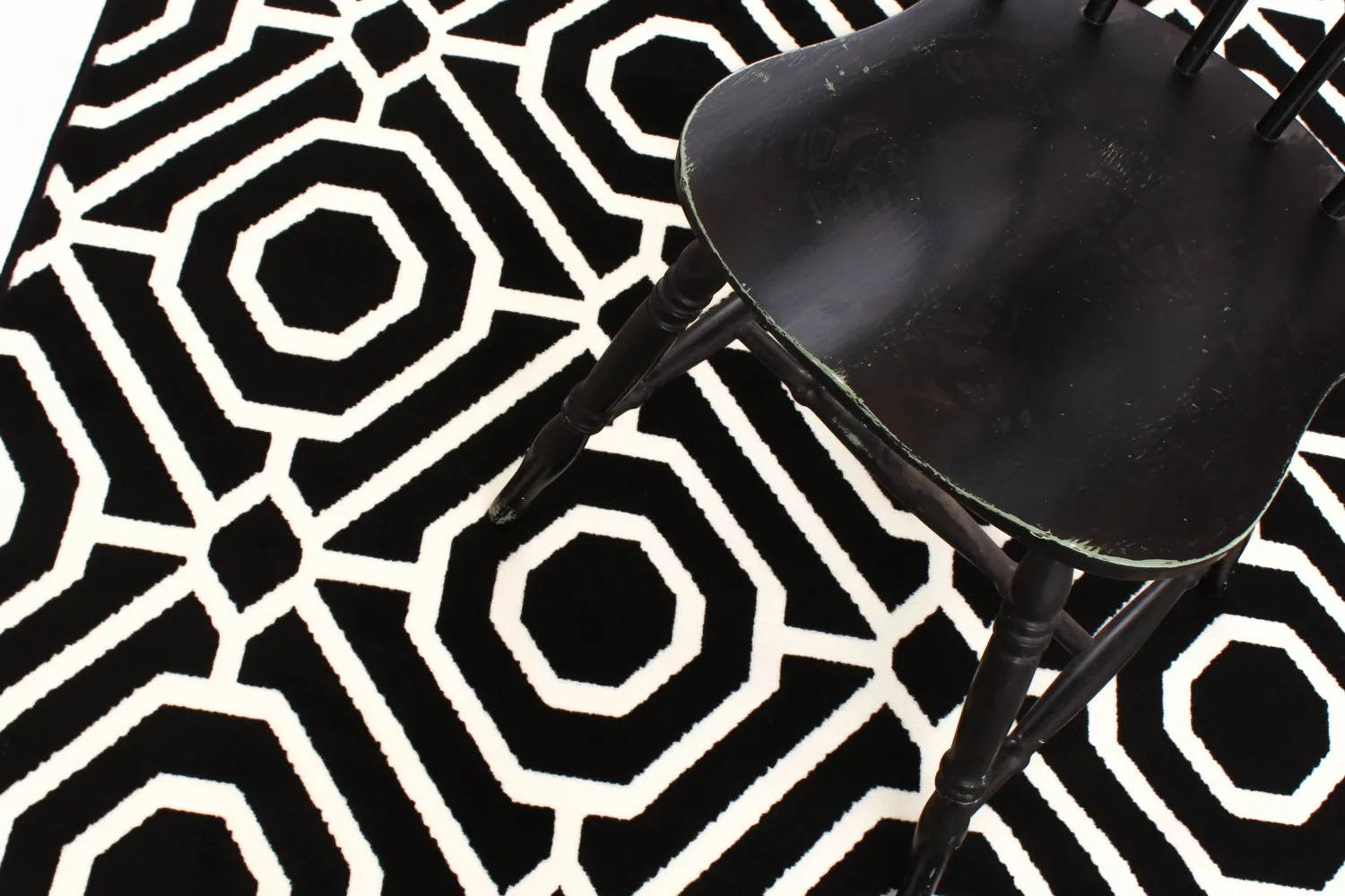Alfombra Wilton - Florence Blackpool (negro)