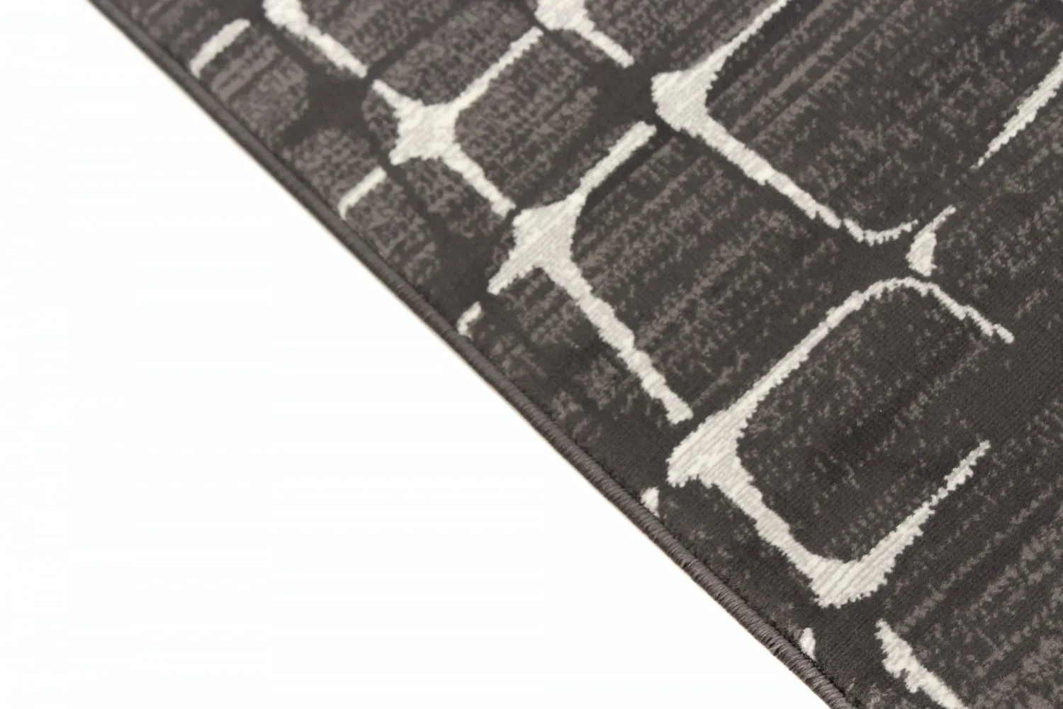 Alfombra Wilton - Florence Cross (gris)