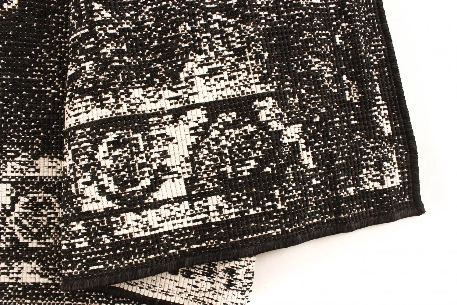 Alfombras de Interior/Exterior - Brussels Weave (negro)
