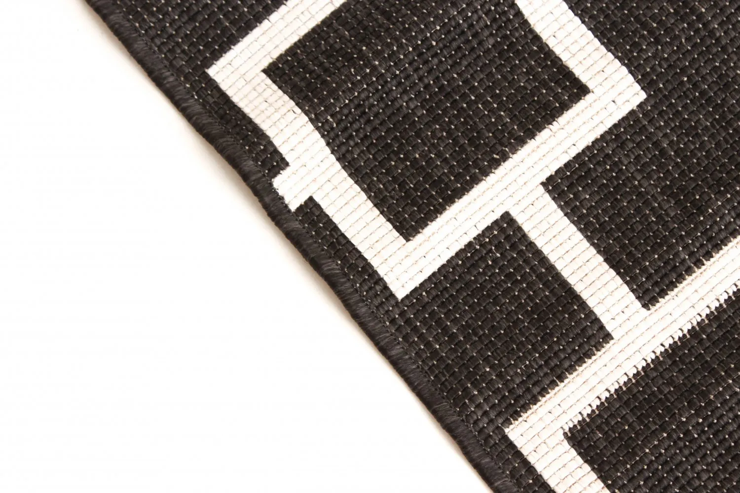 Alfombras de Interior/Exterior - Brussels Silver (negro)
