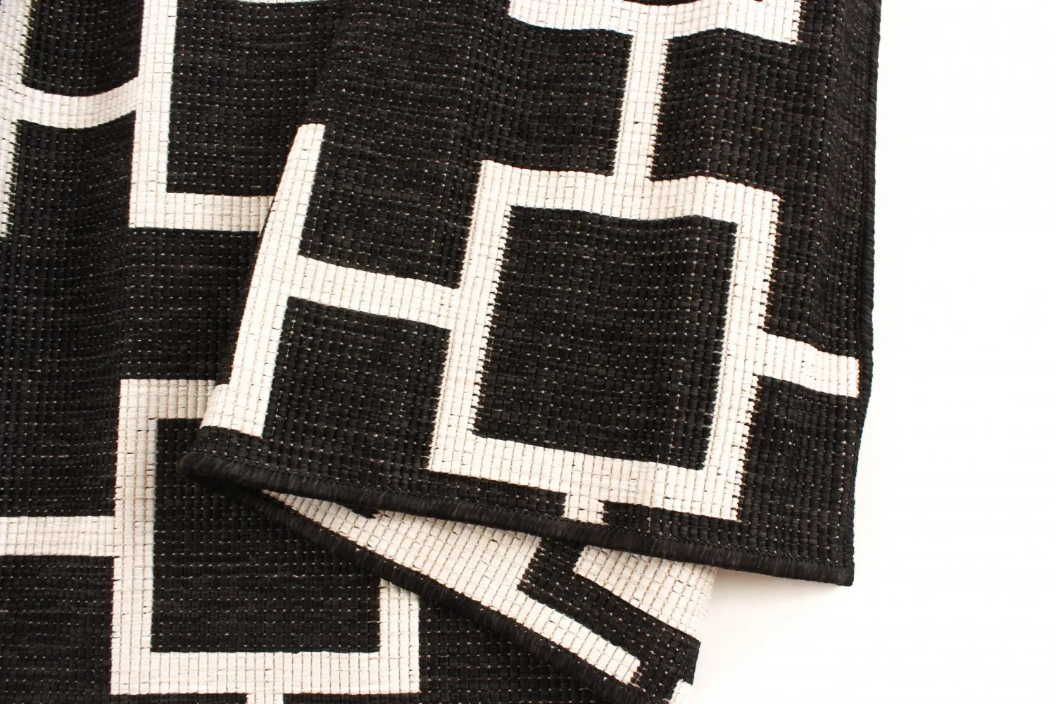 Alfombras de Interior/Exterior - Brussels Silver (negro)