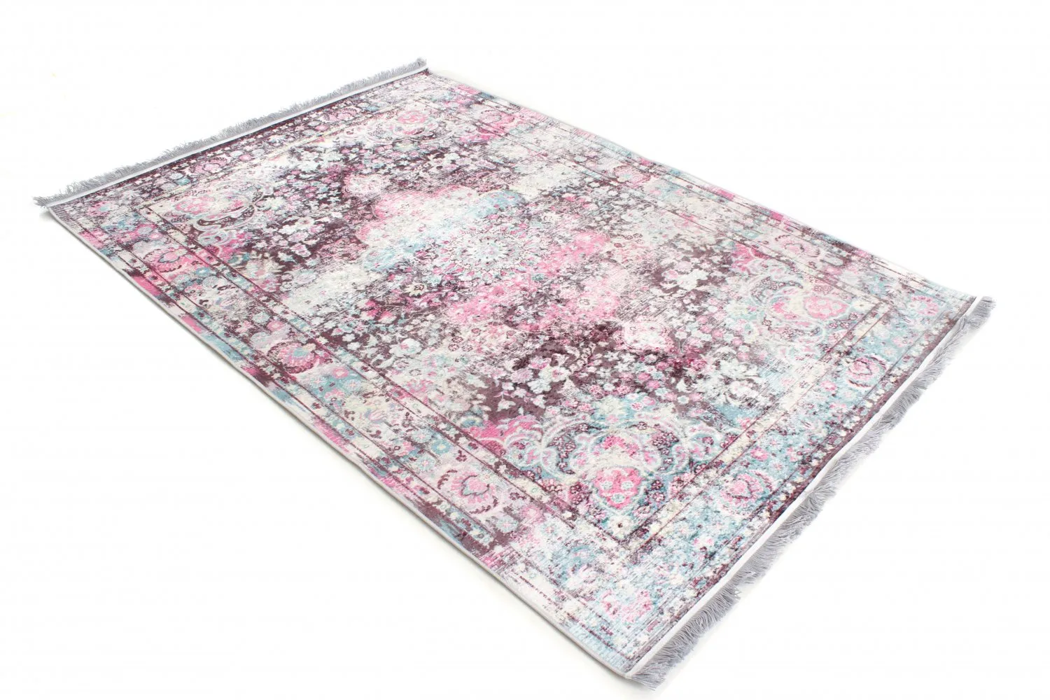 Alfombras redondeadas - Jedaida (rosa/multi)