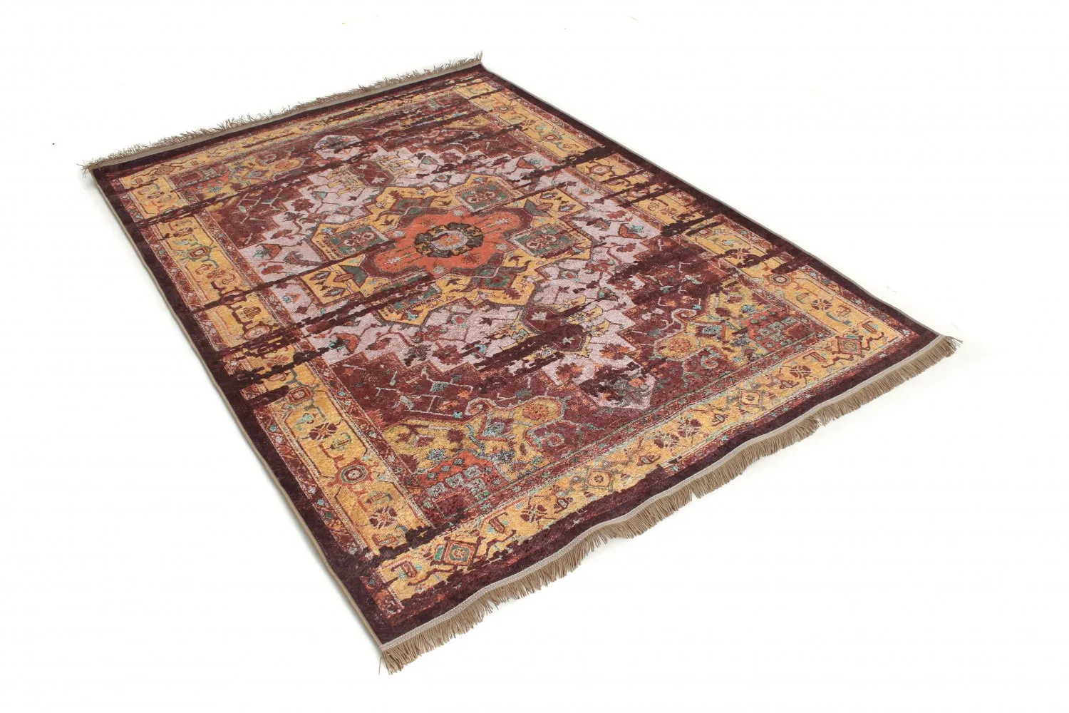 Alfombra Wilton - Darnah (amarillo/multi)