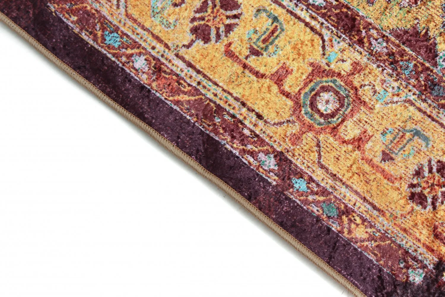 Alfombra Wilton - Darnah (amarillo/multi)