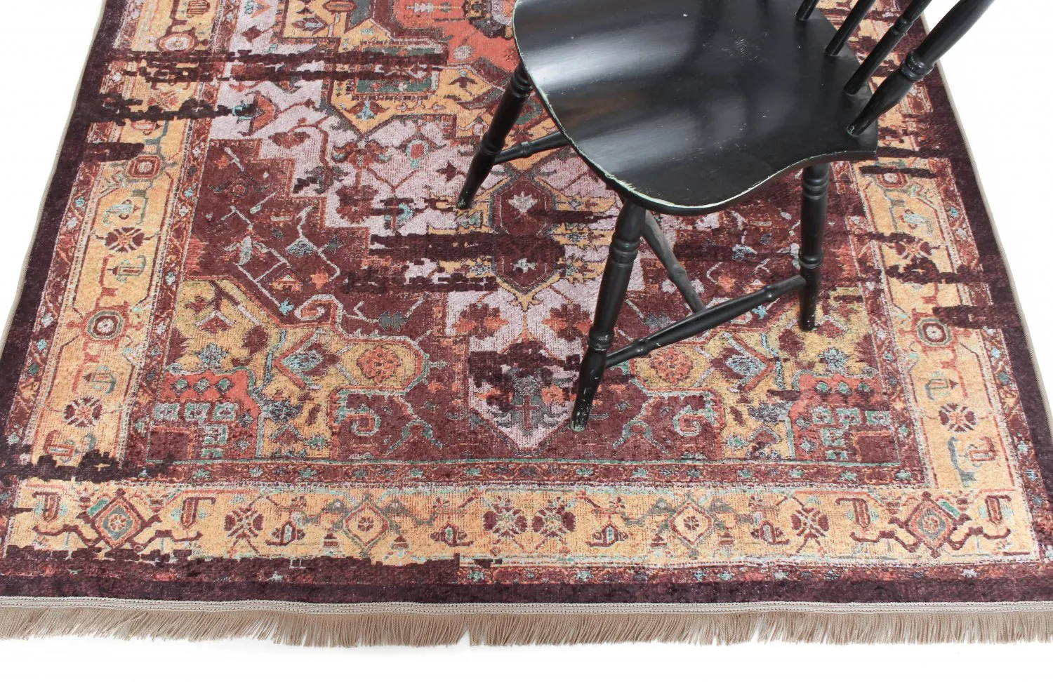 Alfombra Wilton - Darnah (amarillo/multi)