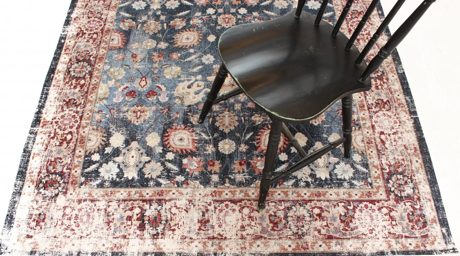Alfombra Wilton - Bouhjar (azul oscuro/multi)