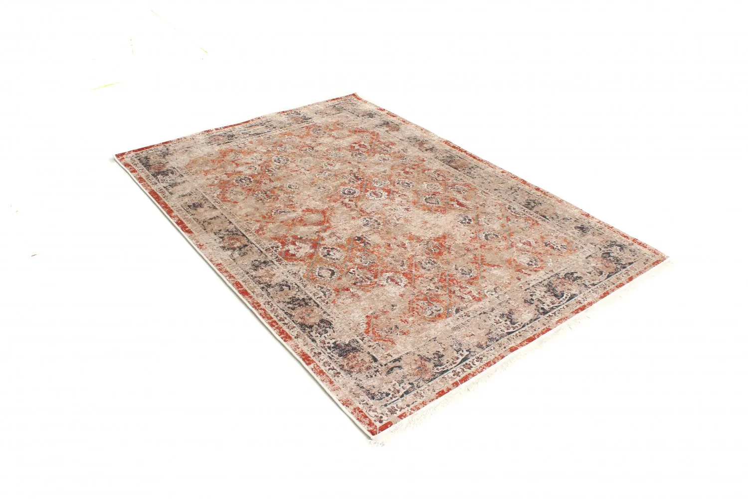 Alfombras redondeadas - Douz (rojo/multi)