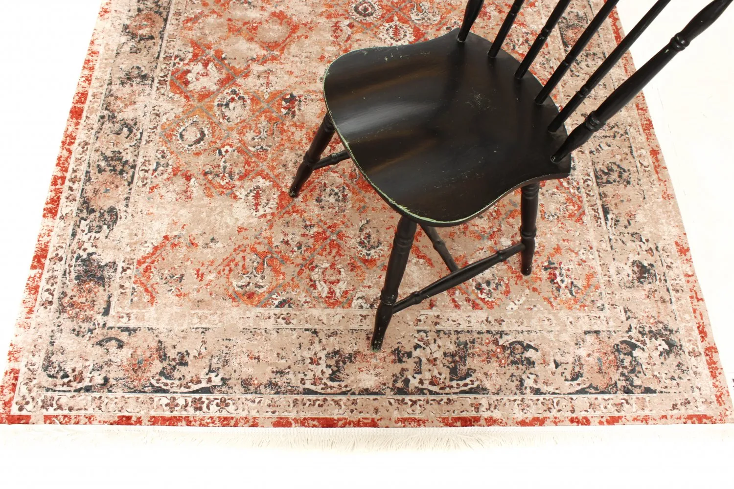 Alfombras redondeadas - Douz (rojo/multi)