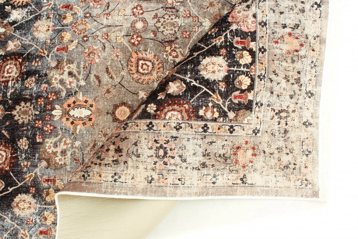 Alfombras redondeadas - Bouhjar (beige/multi)