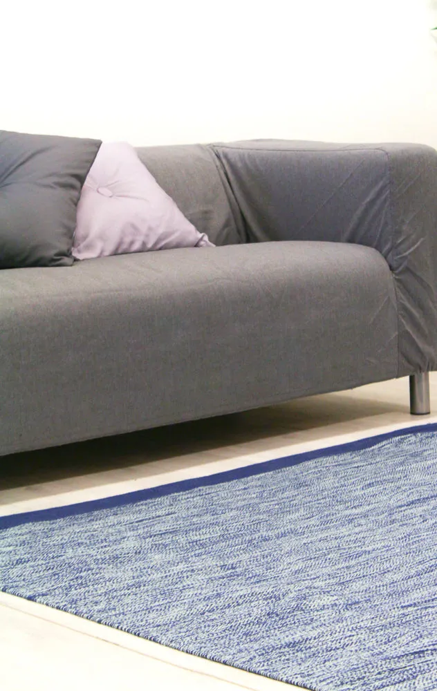 Alfombra de algodón - Slite (azul)