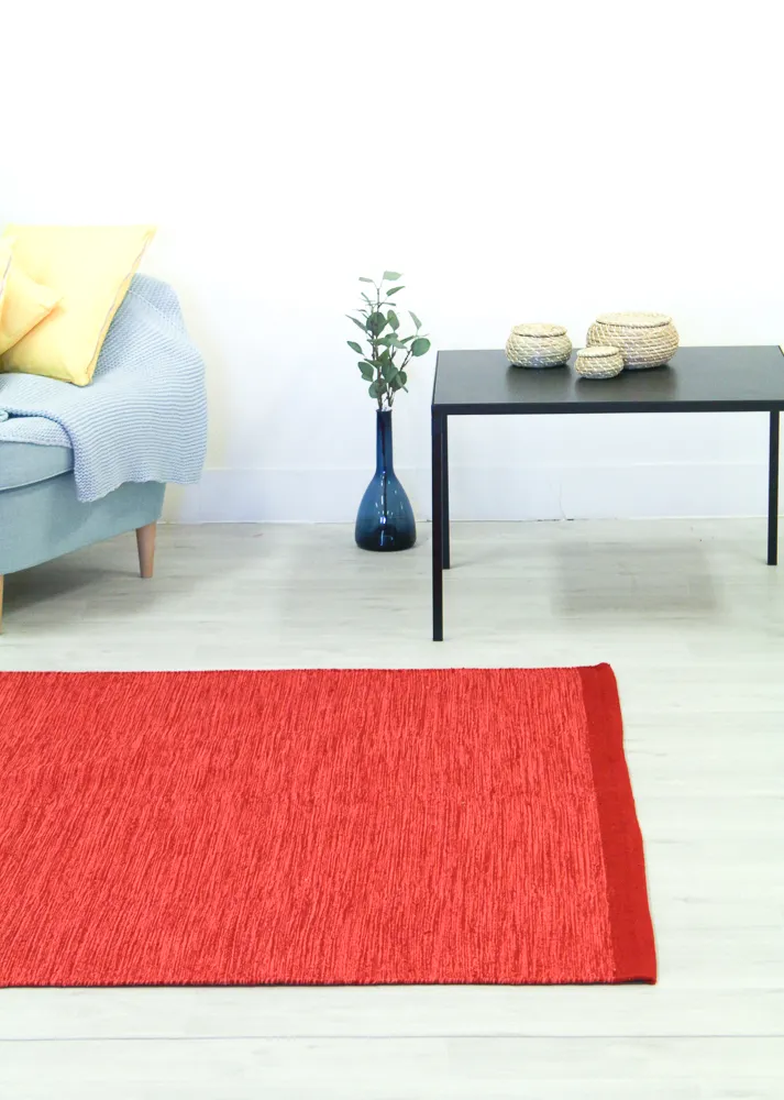 Alfombra de algodón - Slite (rojo)