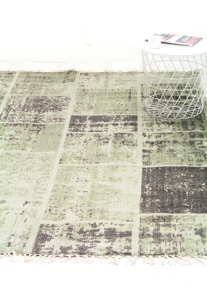 Alfombra de algodón - Lismore (verde)