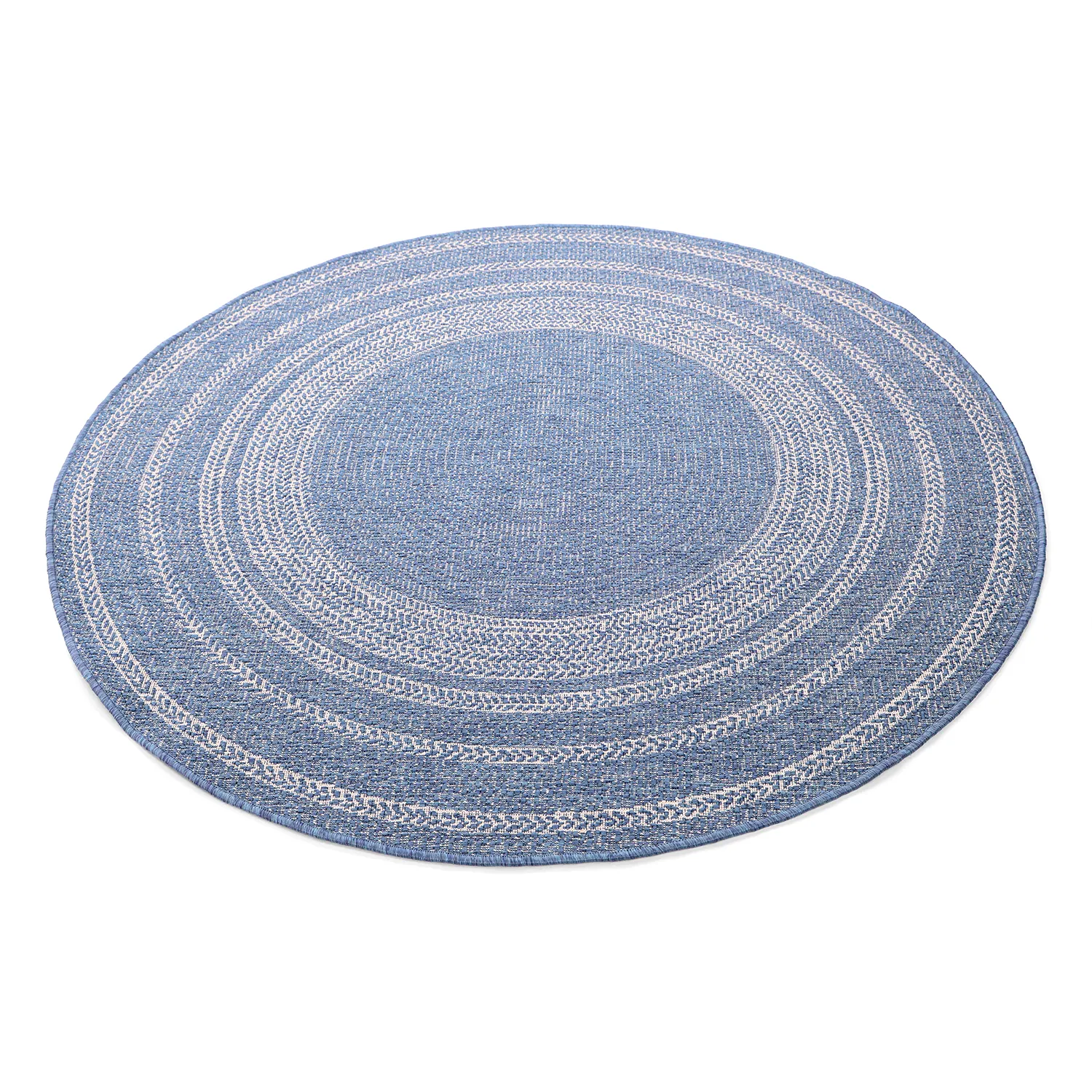 Alfombras redondeadas - Indoor/Outdoor Angus (azul)