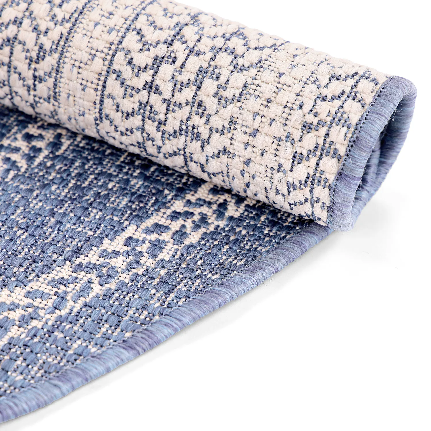 Alfombras redondeadas - Indoor/Outdoor Angus (azul)