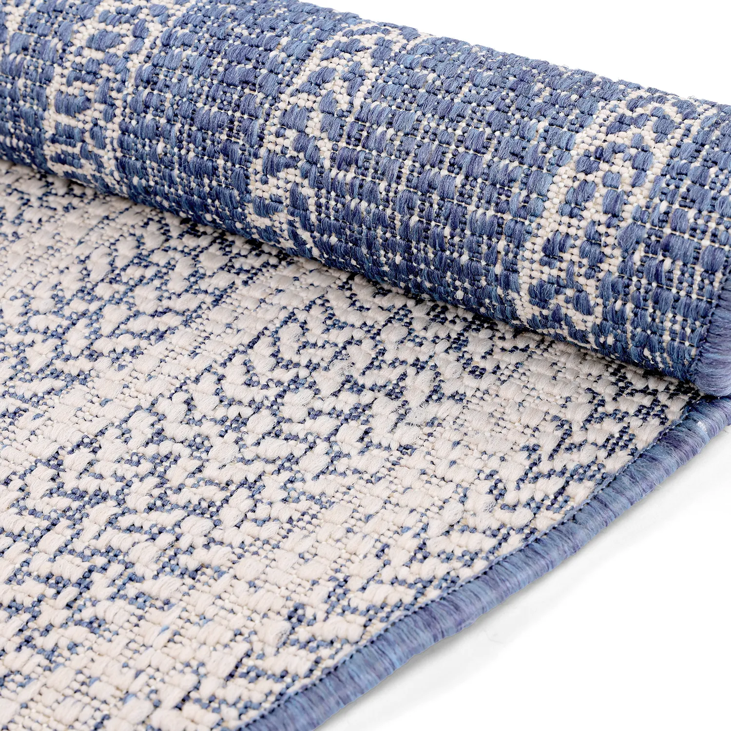 Alfombras redondeadas - Indoor/Outdoor Angus (azul)