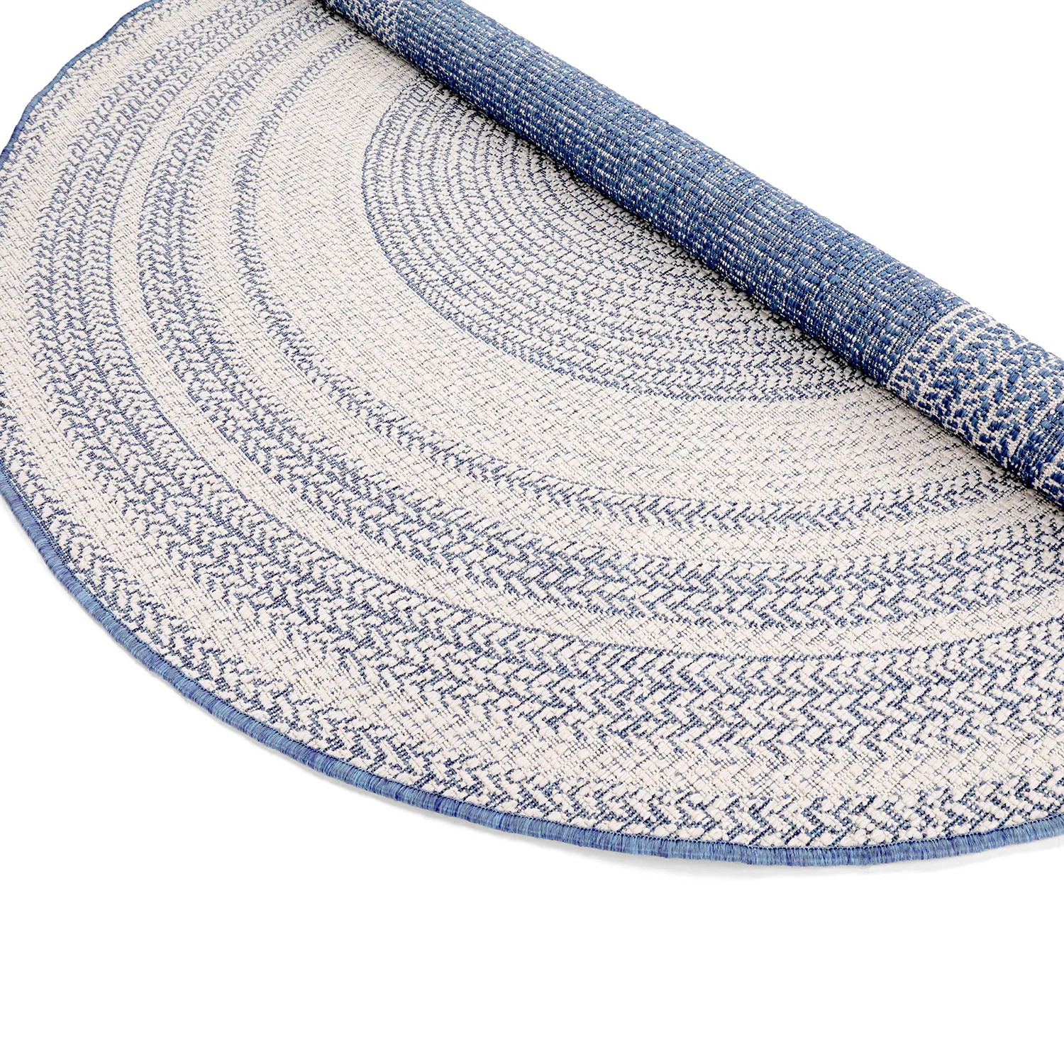 Alfombras redondeadas - Indoor/Outdoor Angus (azul)