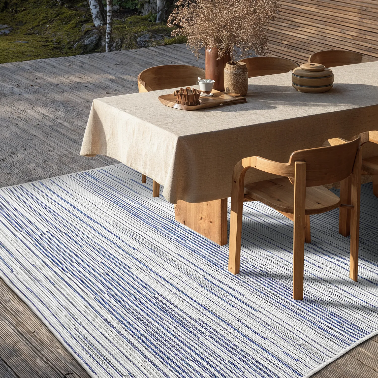 Alfombras de Interior/Exterior - utomhusmatta - Arcata (azul)