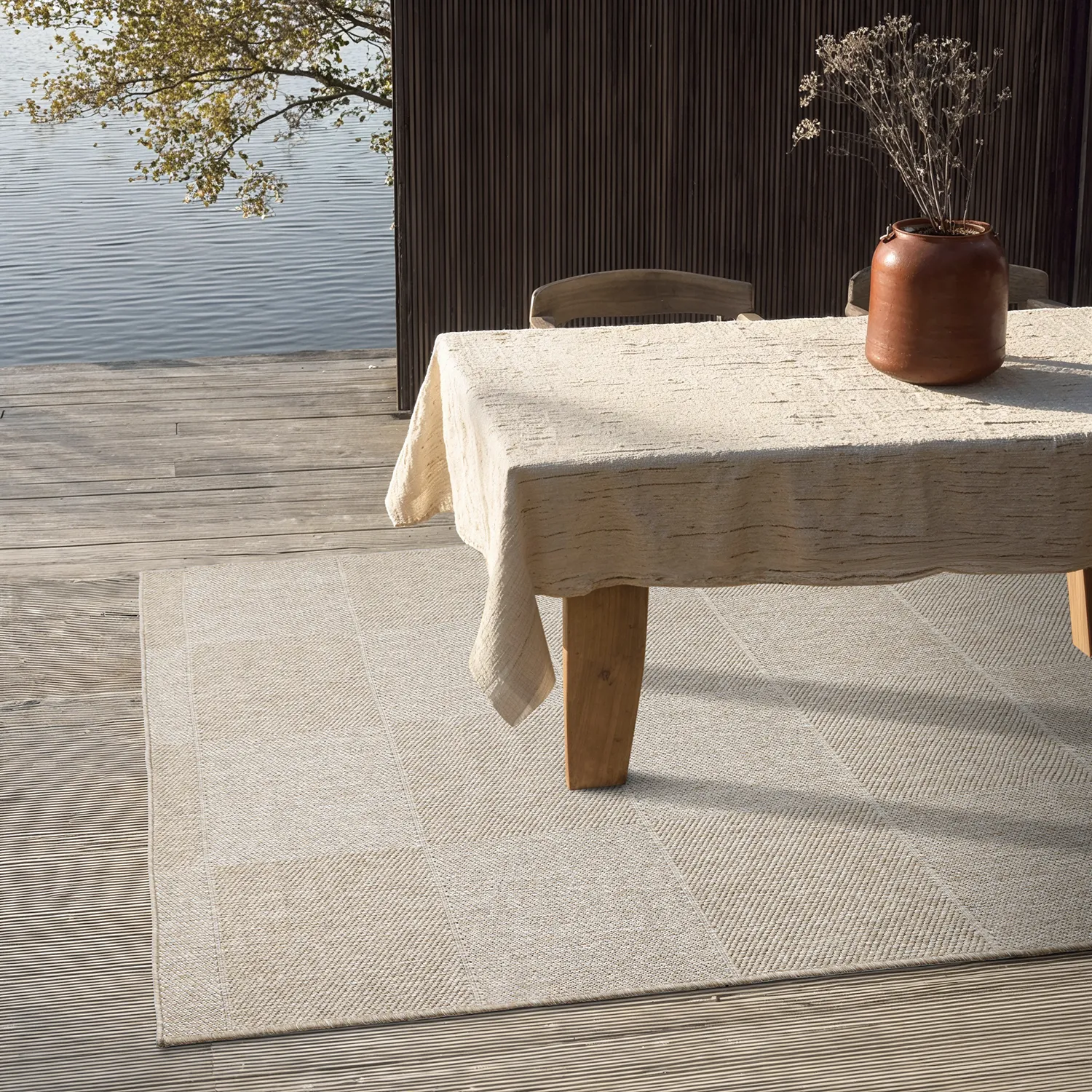 Alfombras de Interior/Exterior - utomhusmatta - Ava (beige)