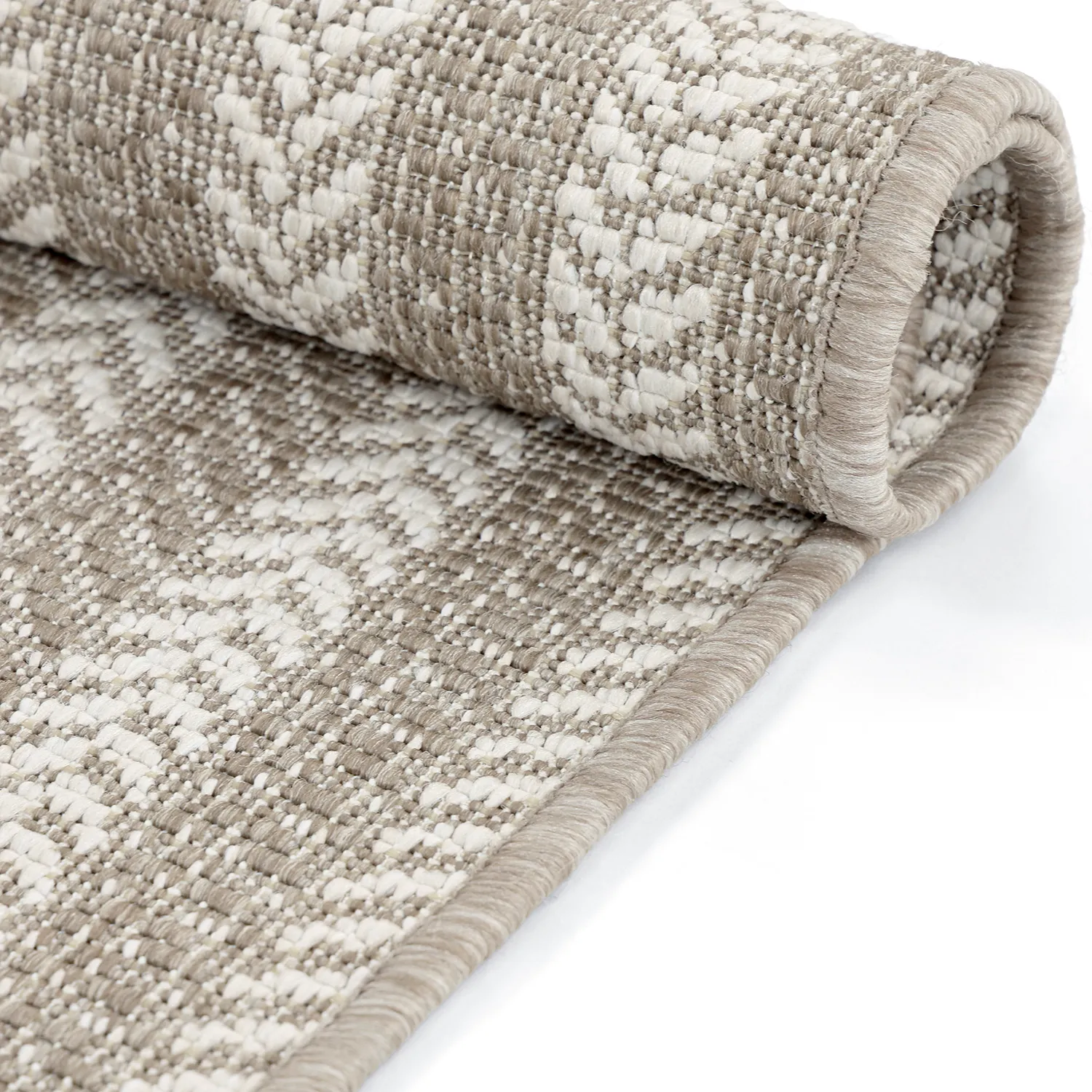 Alfombra ovalada - Indoor/outdoor Leander (beige)