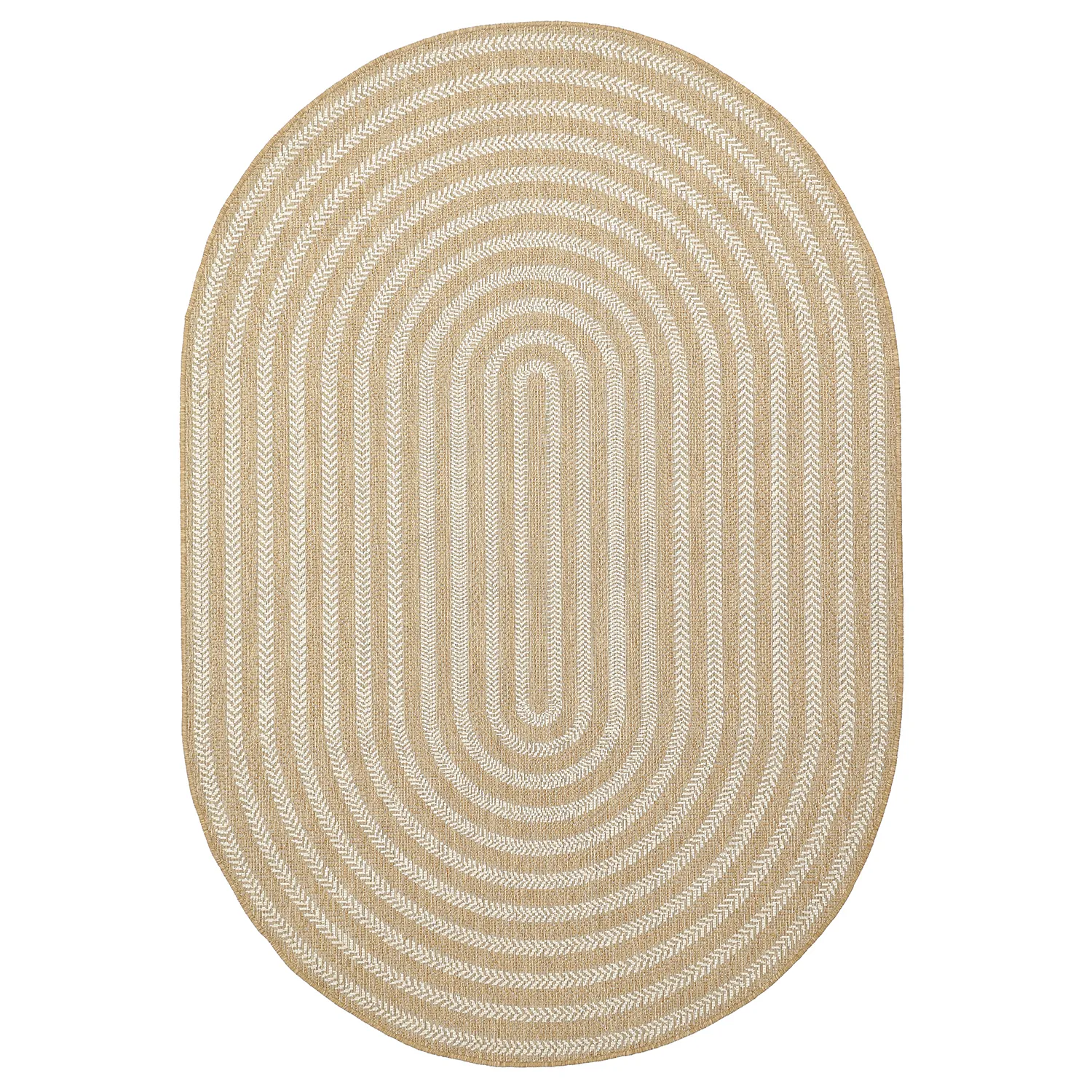 Alfombra ovalada - Indoor/outdoor Leander (naturaleza)